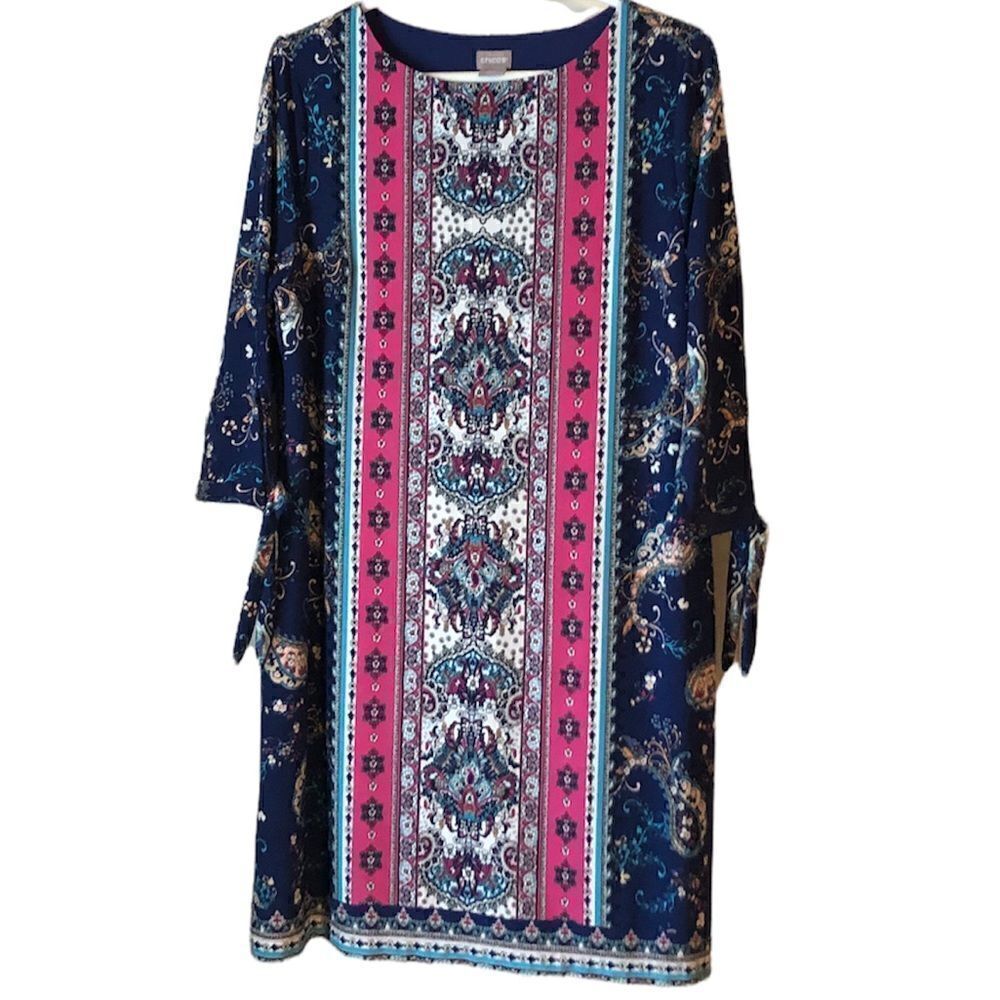 Chico’s 3/4 Sleeves Shift Dress 2P